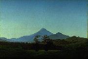 Caspar David Friedrich Bohmische Landschaft oil painting